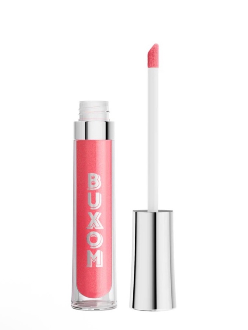 Buxom Jessica Full-On Plumping Lip Polish Gloss- sheer mauve coral pink shimmer